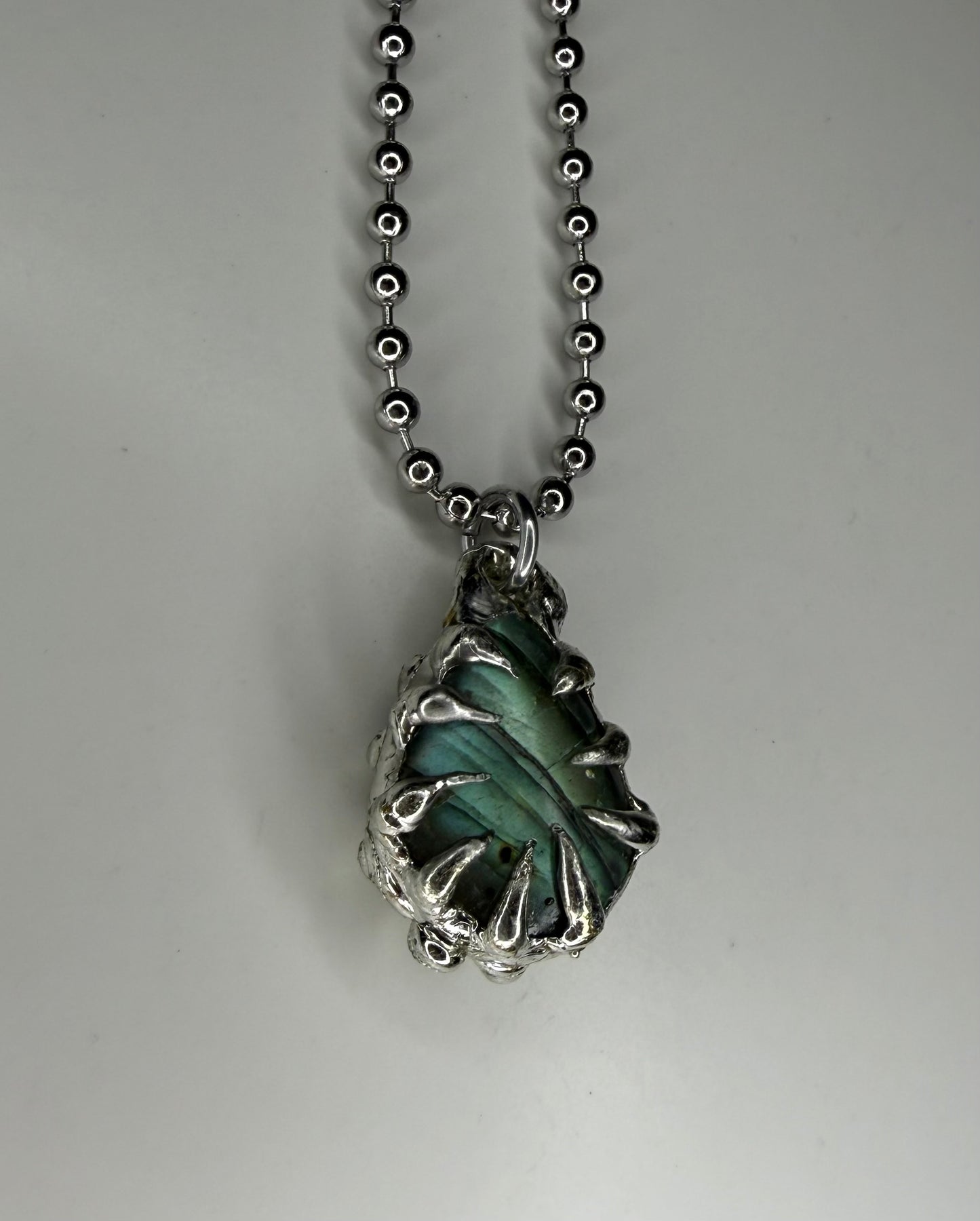 Spiked Raindrop Necklace
