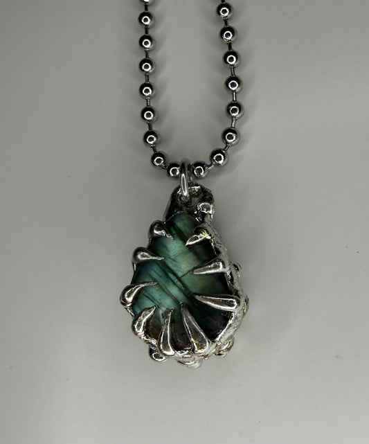 Spiked Raindrop Necklace