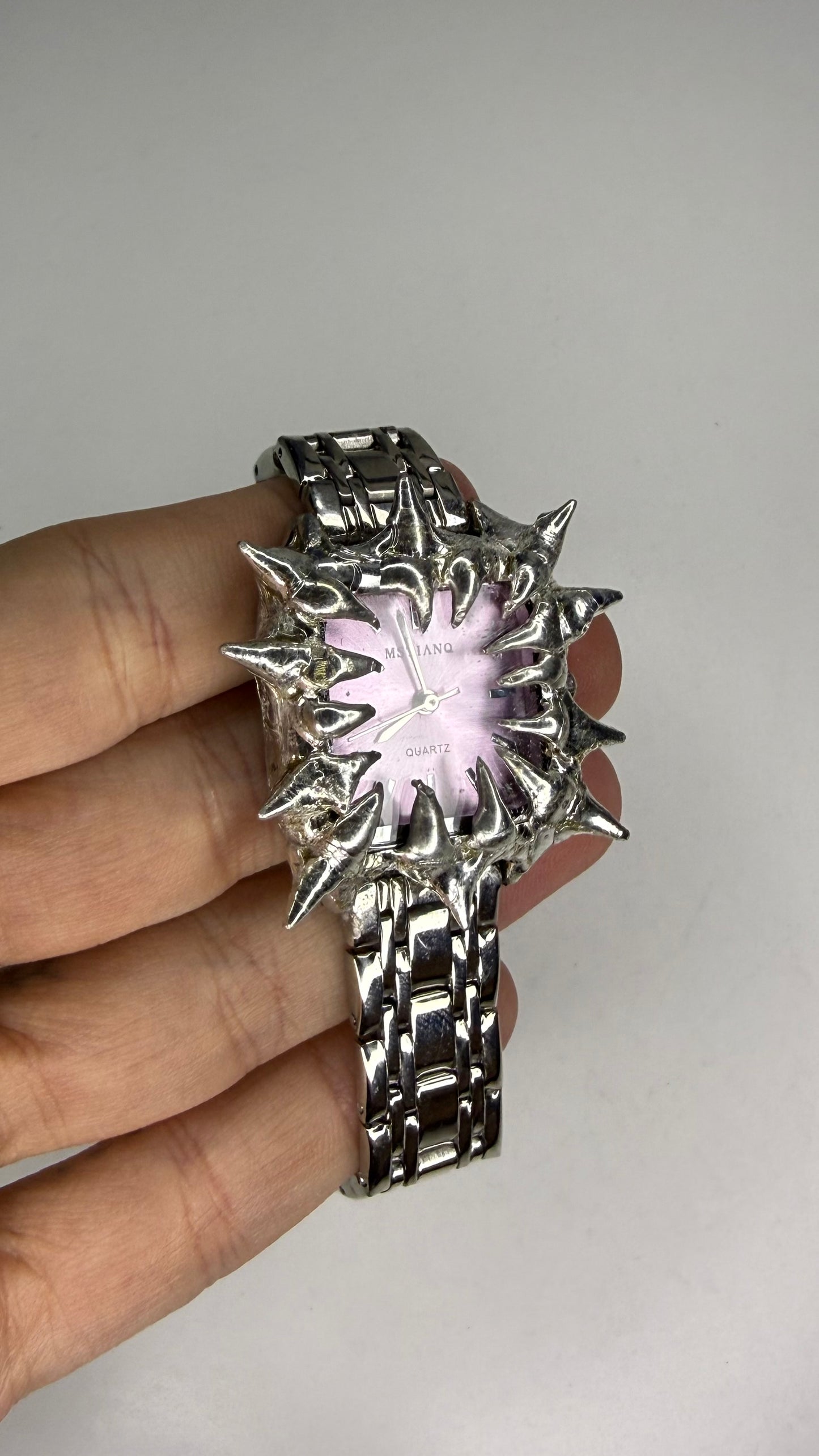 Lilac Spiked Watch
