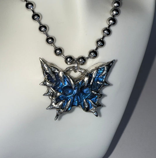 Skull Butterfly Necklace