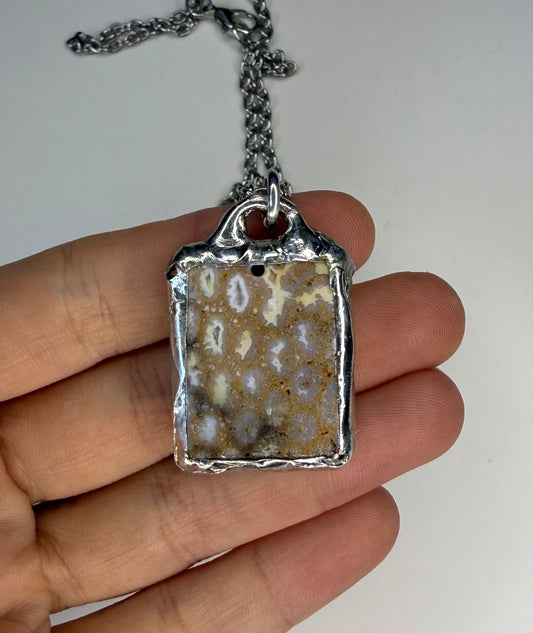 Spiked Coral Necklace