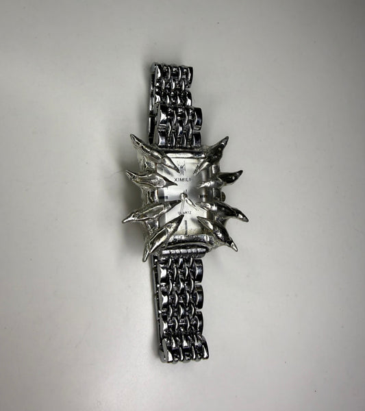 White Spiked Watch
