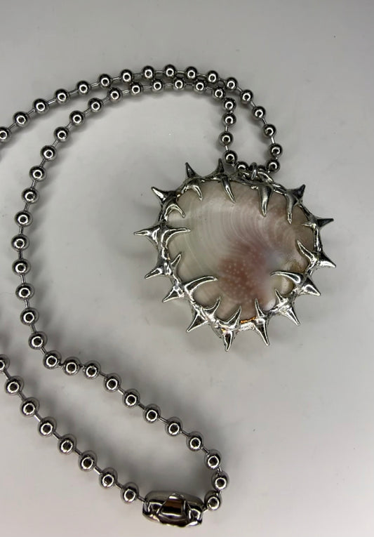 Shell heart necklace