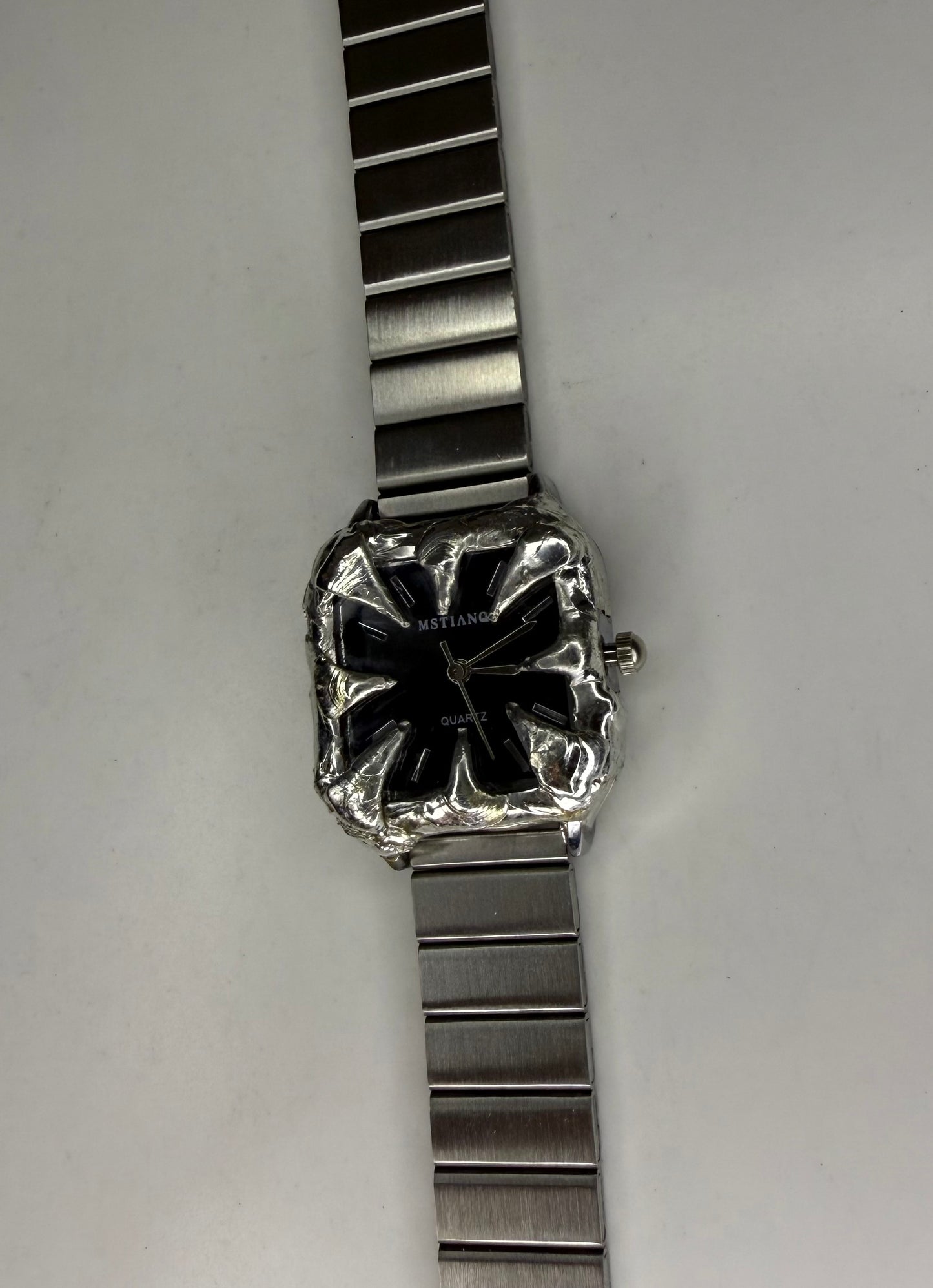 Black spiked watch