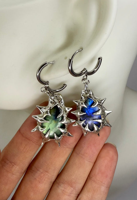 Large Labradorite Earrings