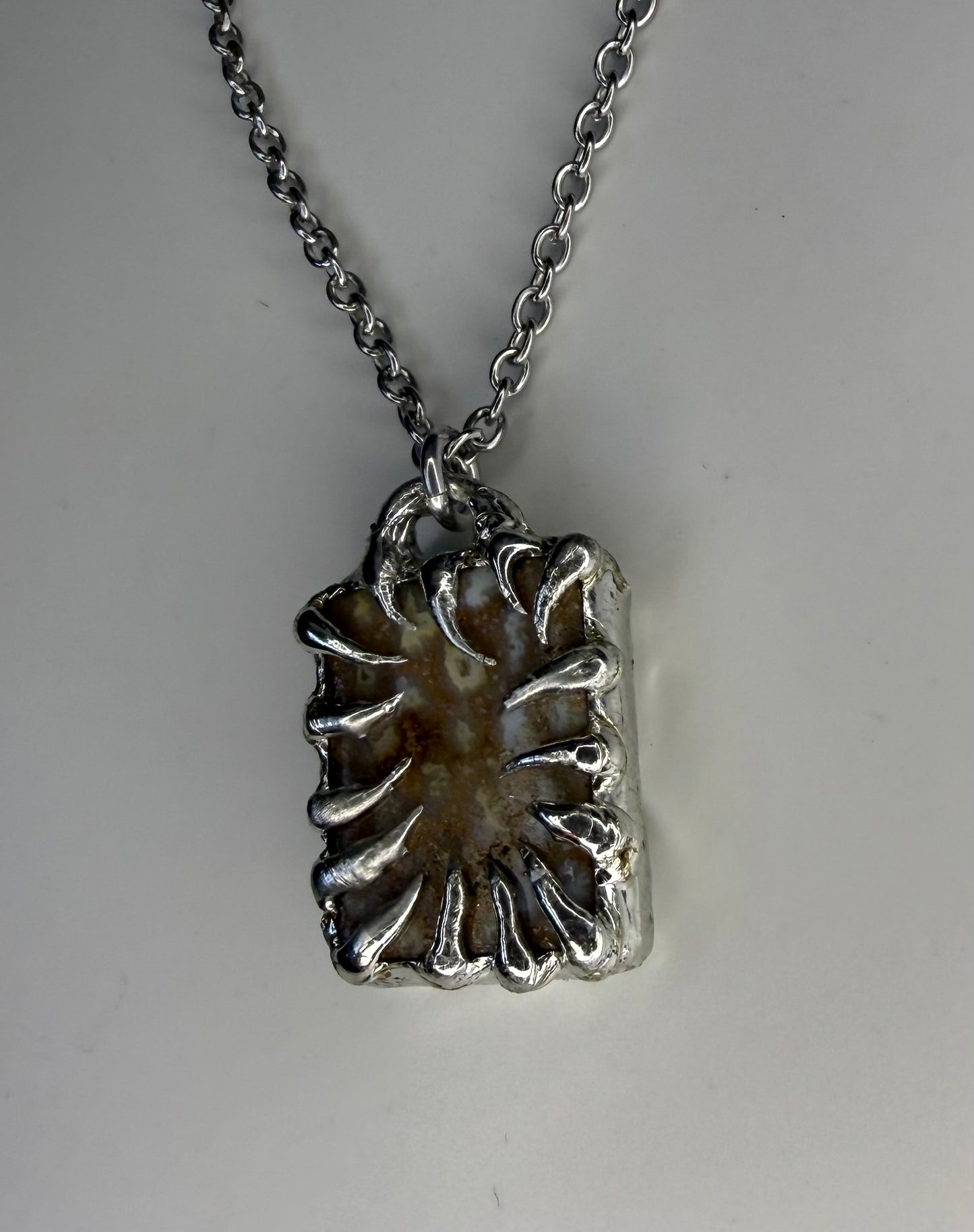 Spiked Coral Necklace