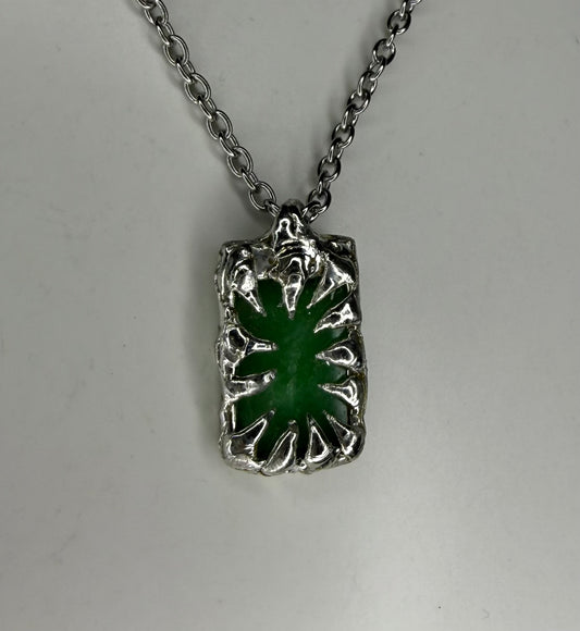 Spiked Jade Necklace