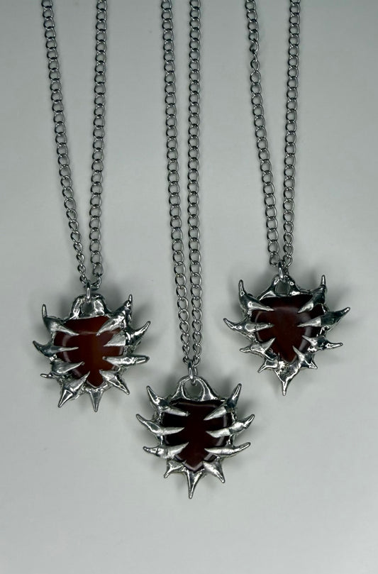 Spiked Heart Necklace