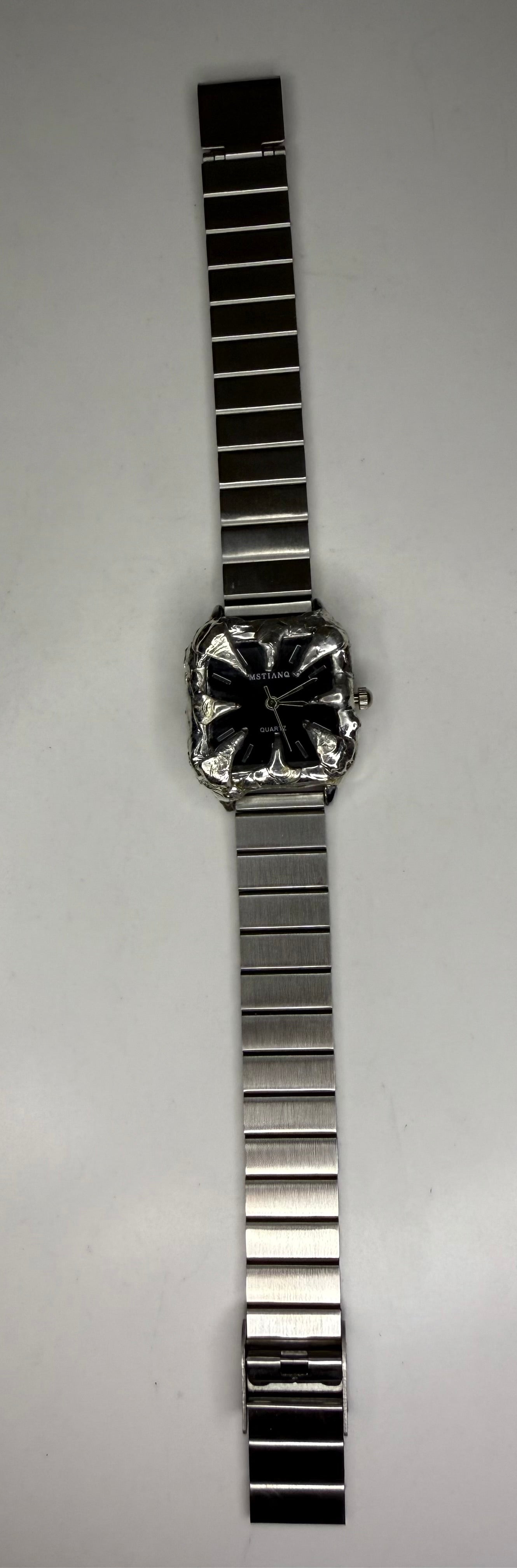 Black spiked watch