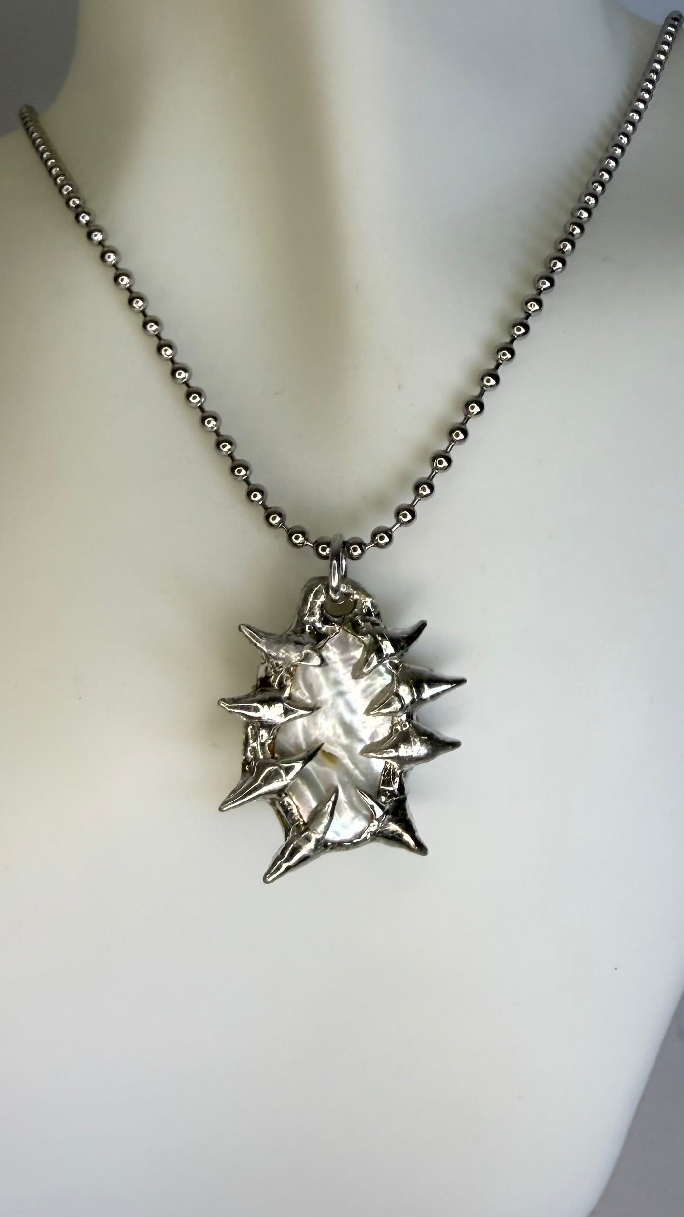 White pearl necklaces