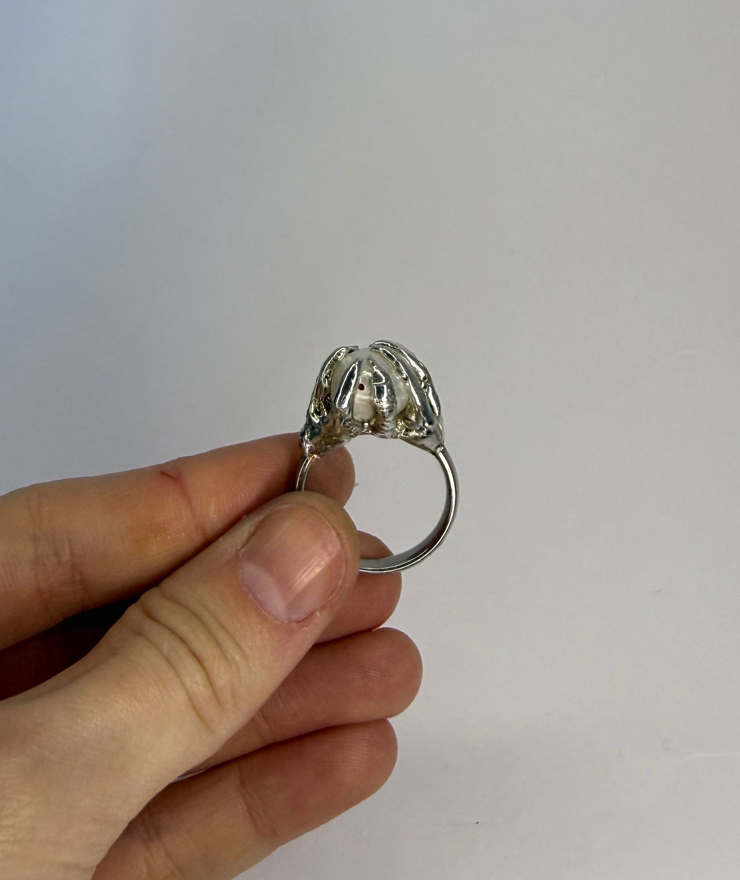Claw Pearl Ring (Size US 7)