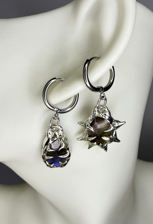 Mismatched Labradorite Earrings