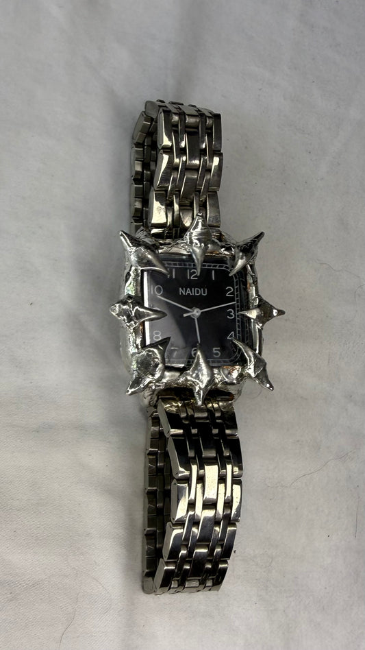 Black Spiked Watch