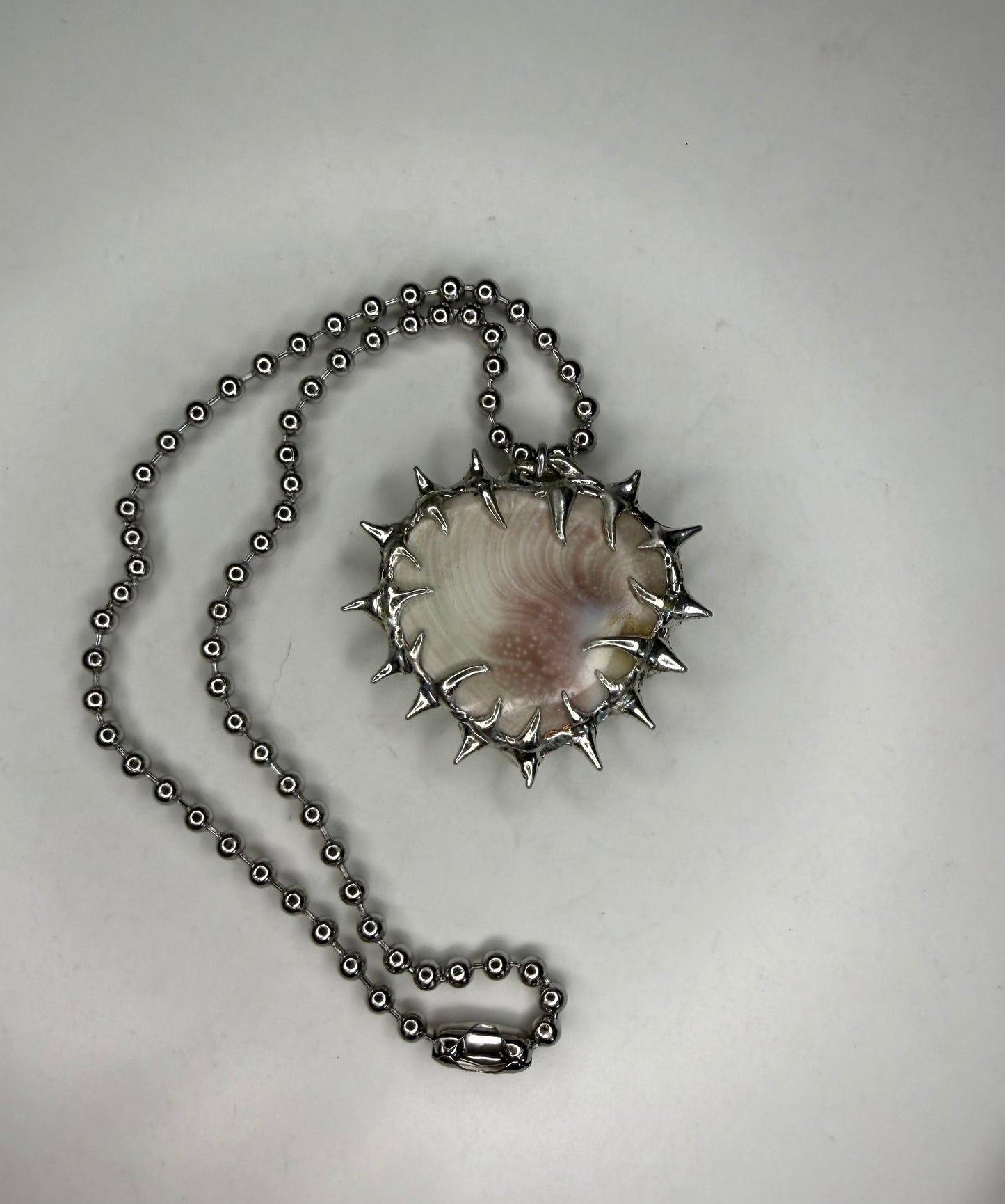 Shell heart necklace