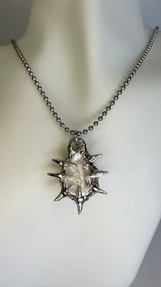 White pearl necklaces