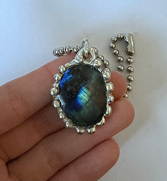 Bubbly Labradorite Necklace