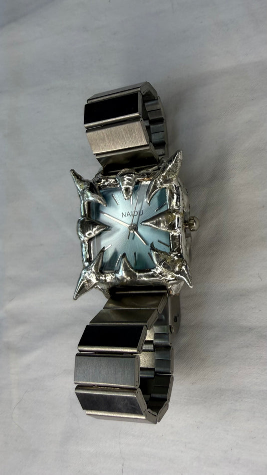 Blue spiked watch