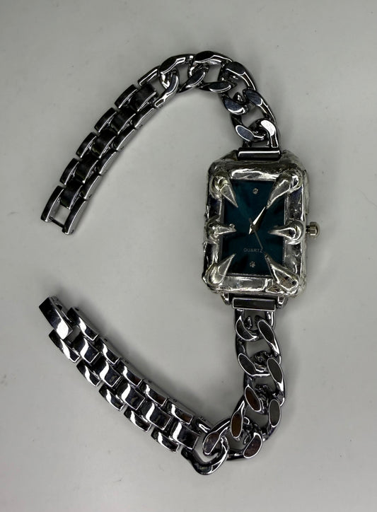 Blue Rectangle Watch