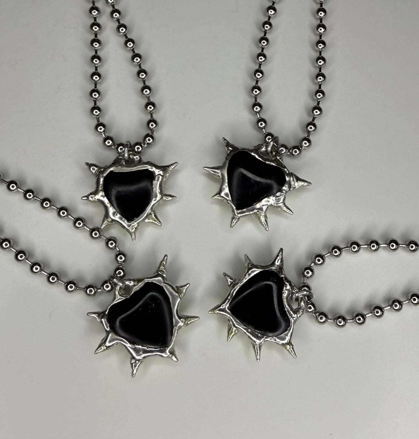 Obsidian Spiked Heart