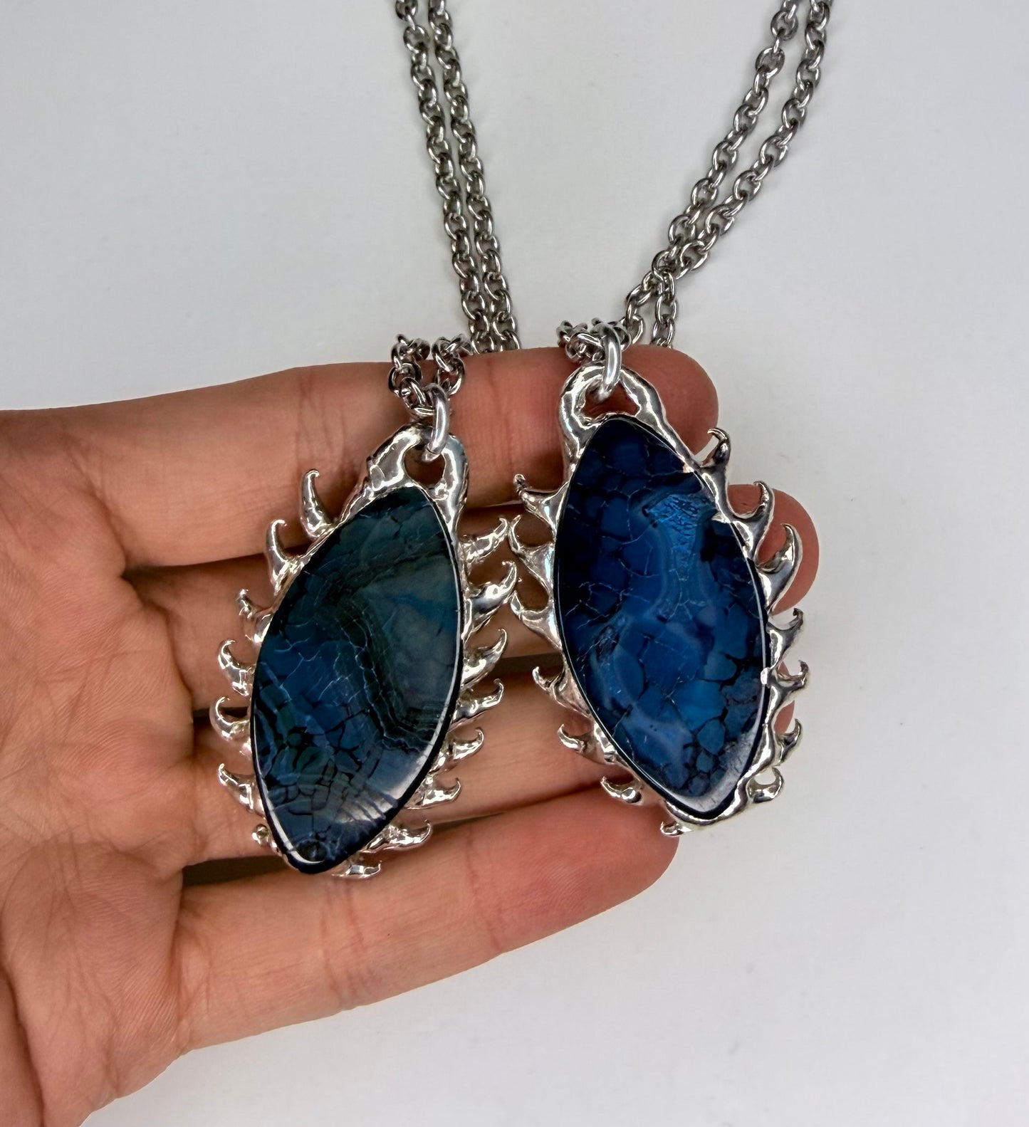 Blue Dragon Scale Necklace
