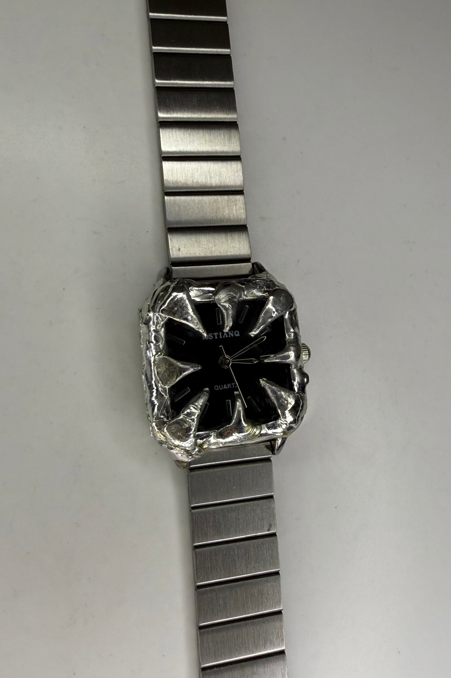 Black spiked watch