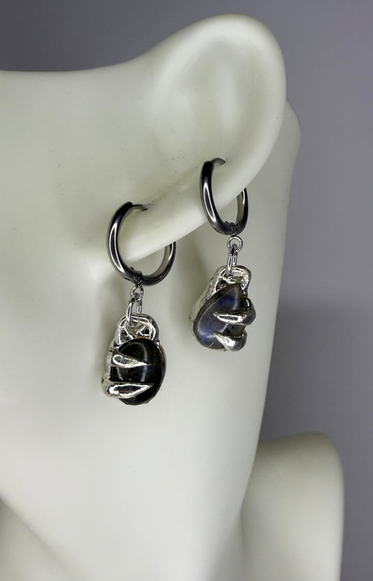 Small Labradorite Earrings