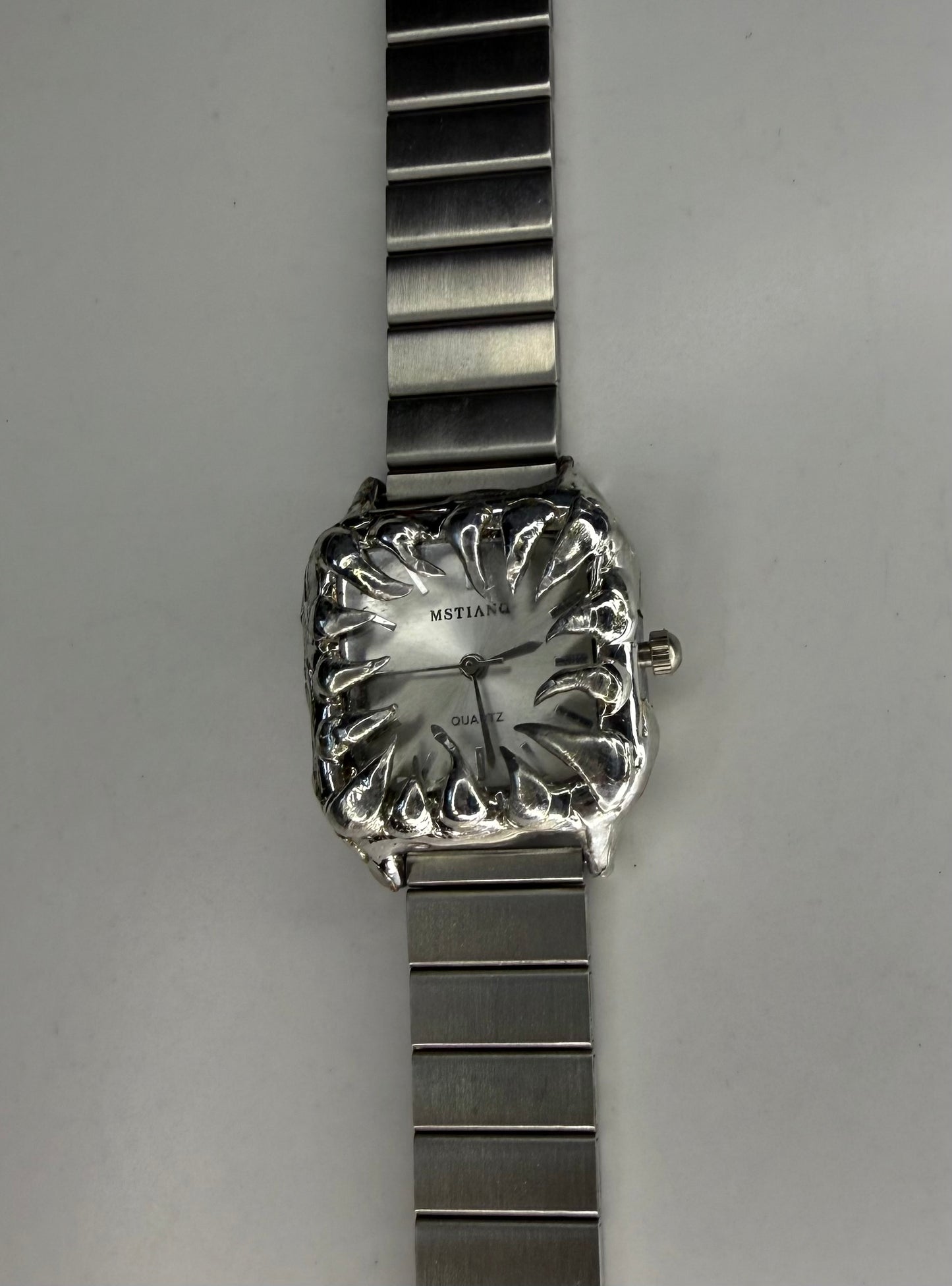 White Spiked Watch