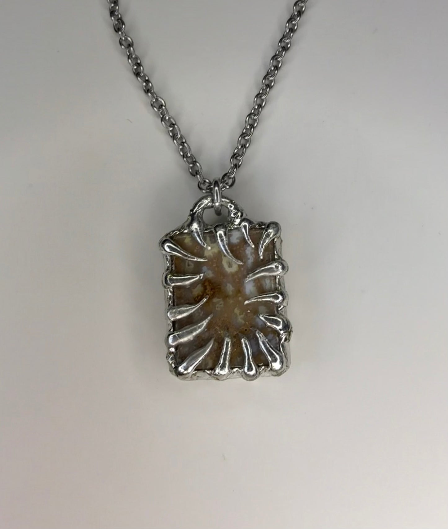 Spiked Coral Necklace