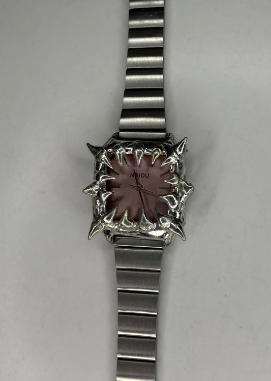 Pink Spiked Watch