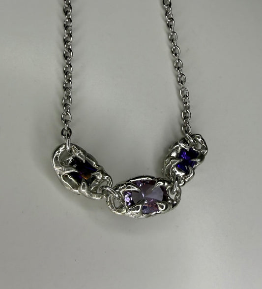 Purple Zirconia Necklace