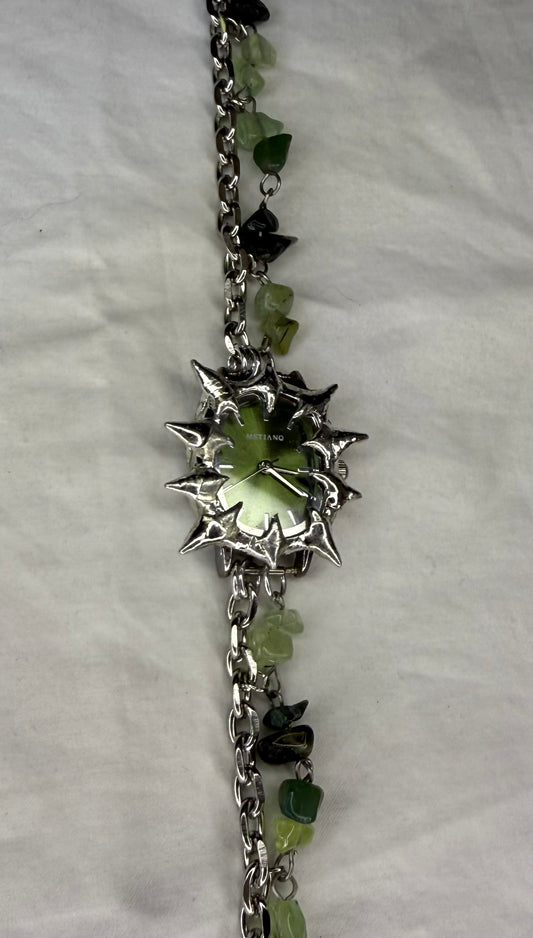 Green Crystal Watch