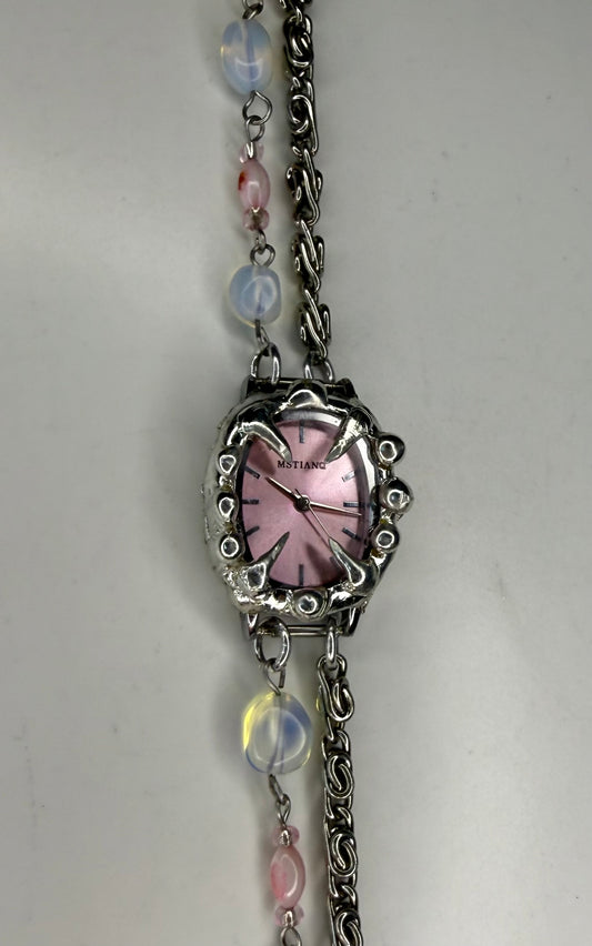 Opalite and shell watch