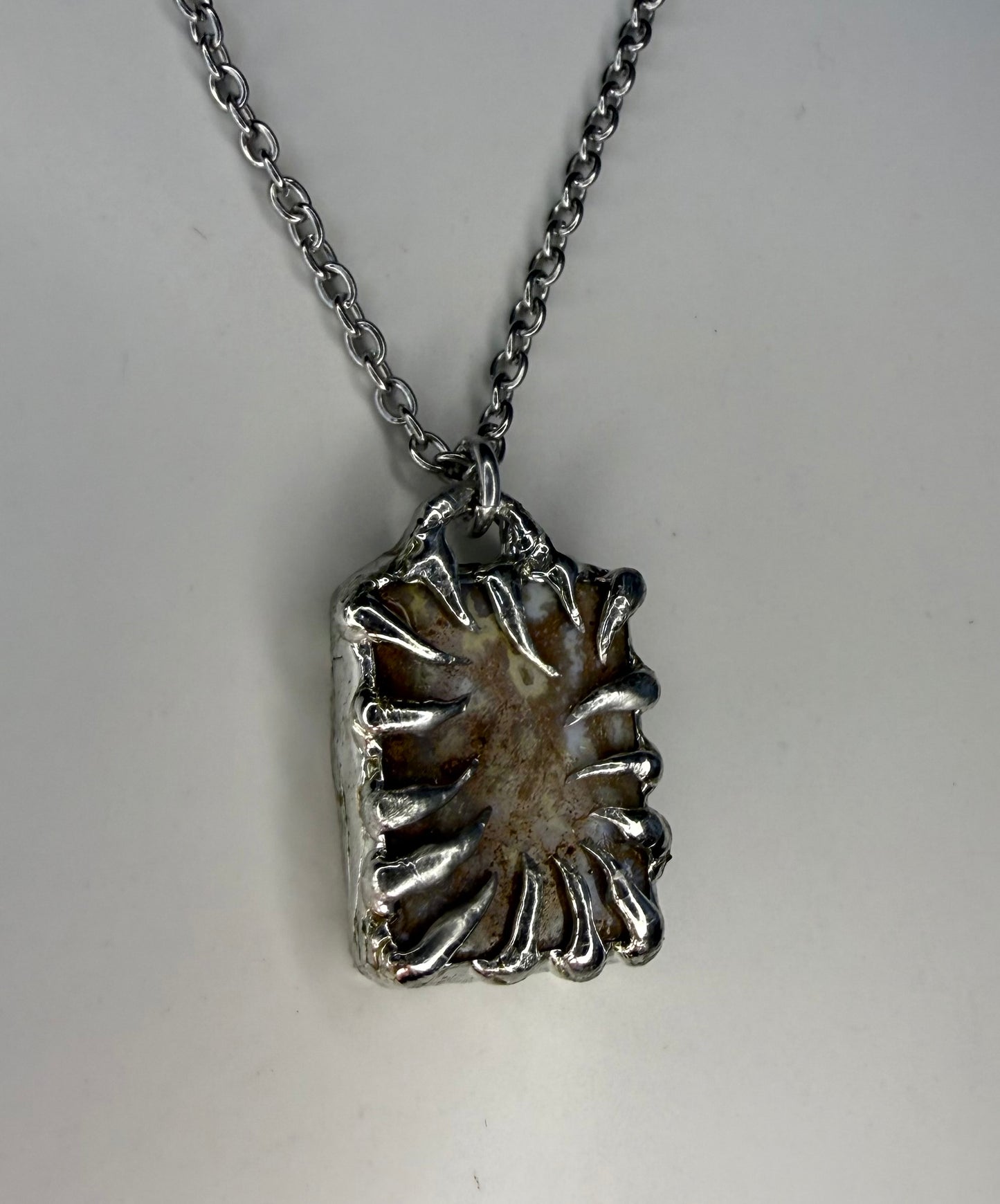 Spiked Coral Necklace