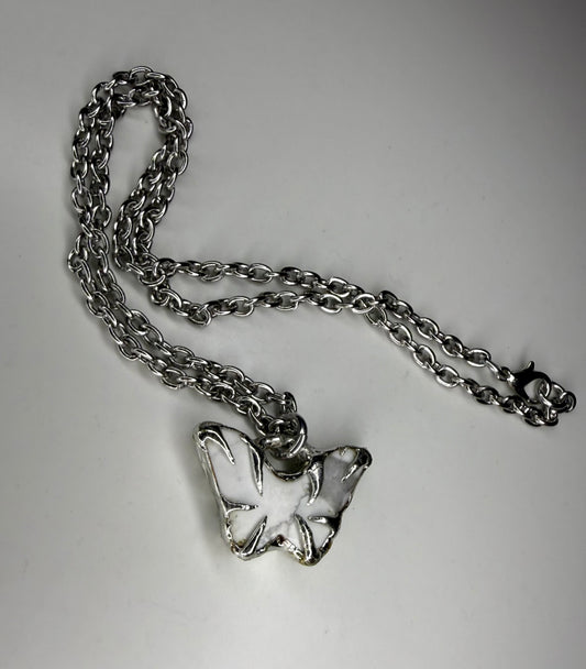 Howlite Butterfly Necklace