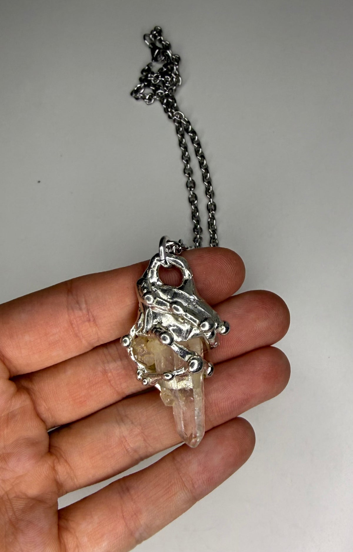 Quarts Cluster Necklace