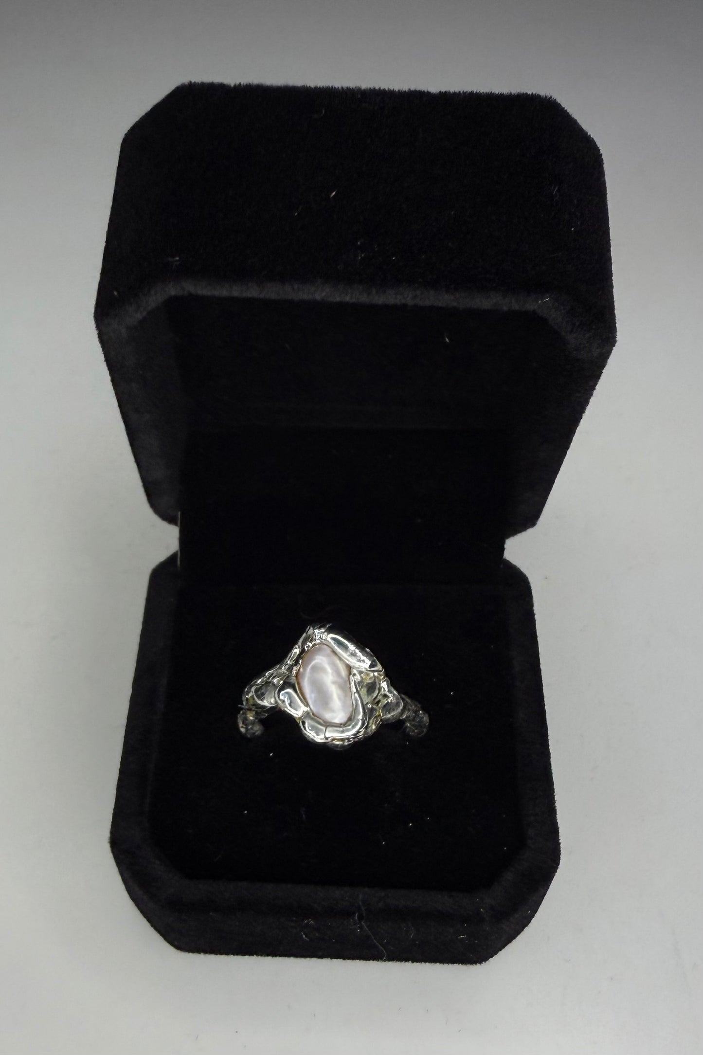 Skinny Pearl Ring US 7 1/2