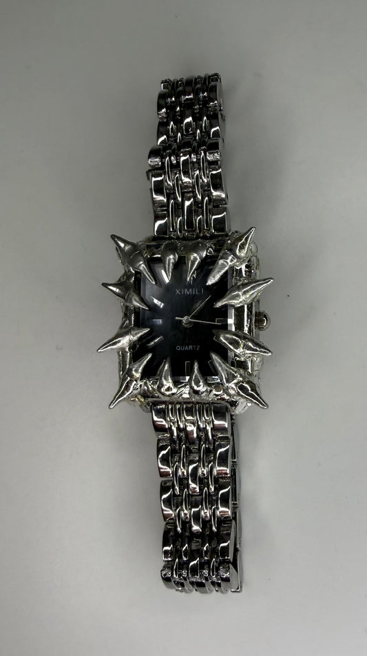 Black spiked watch