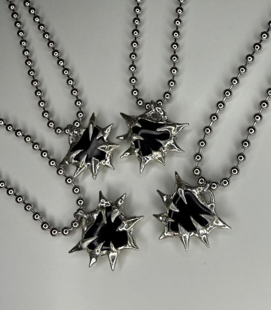 Obsidian Spiked Heart