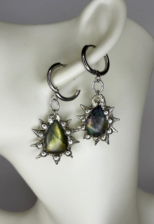Small Labradorite Earrings