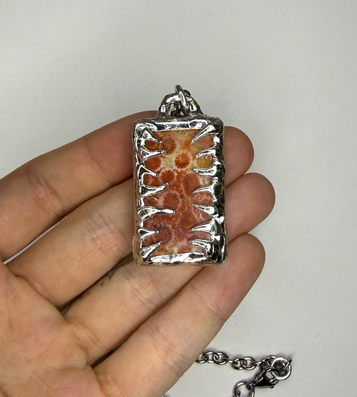 Fossilised Coral Necklave