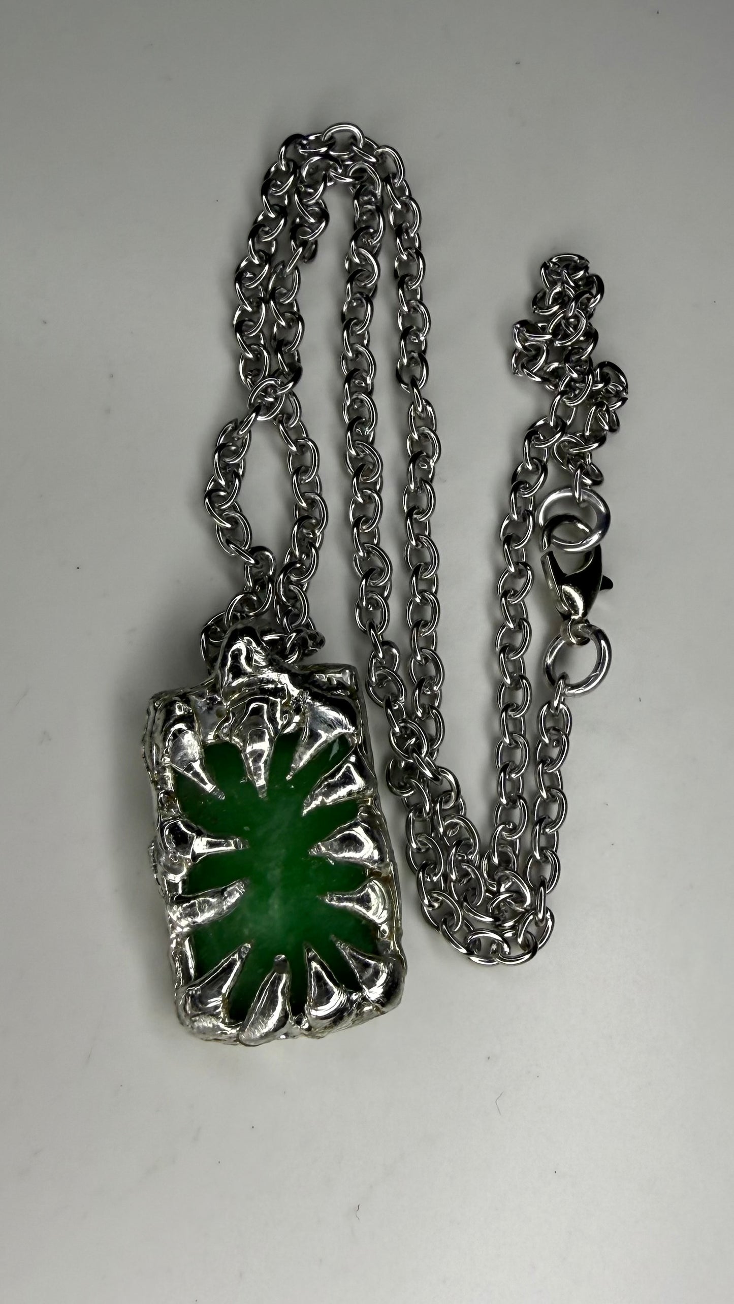 Spiked Jade Necklace