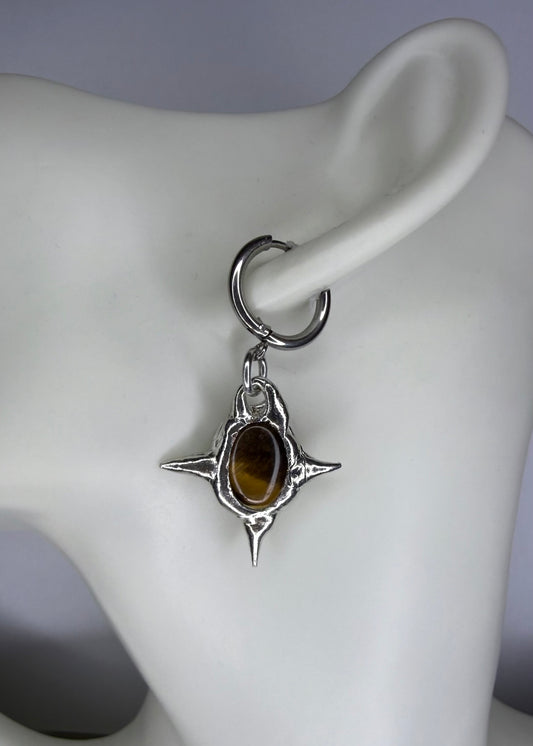 Tigers Eye Earrings No.1