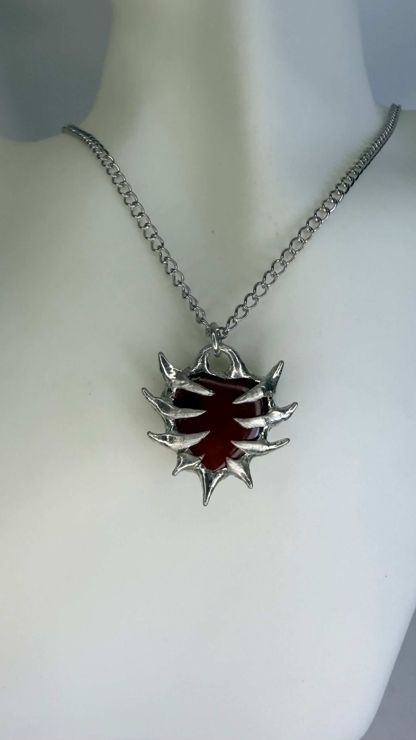 Spiked Heart Necklace