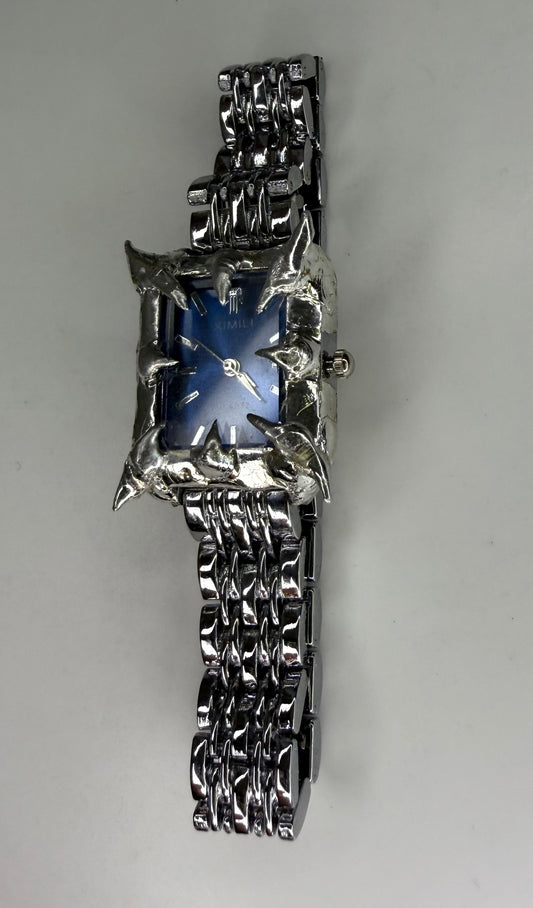 Blue spiked watch