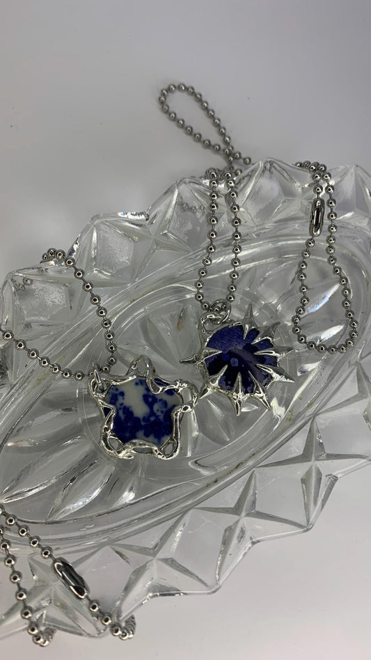 Blue Ceramic Pendants