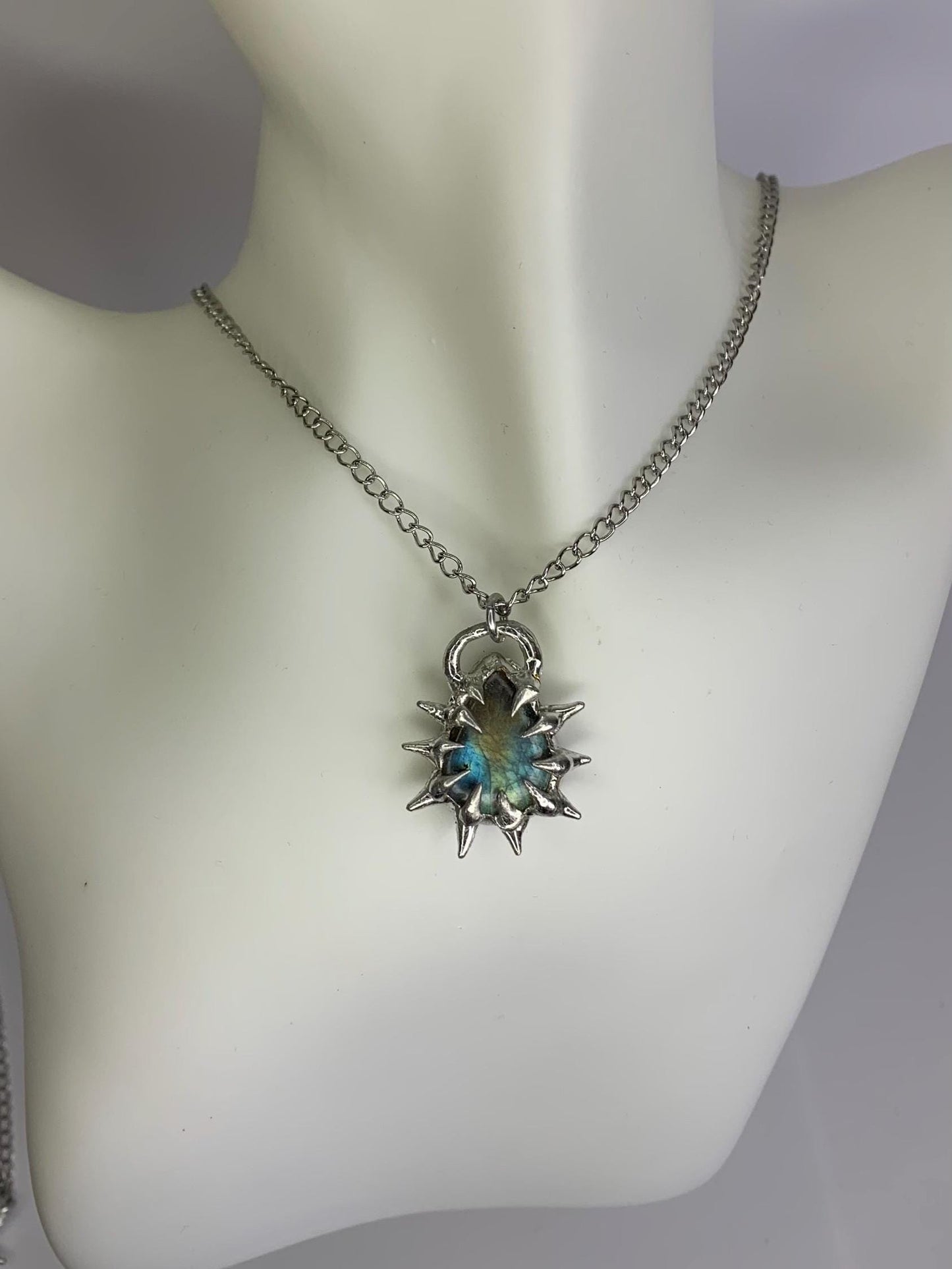 Labradorite Spiked Necklaces