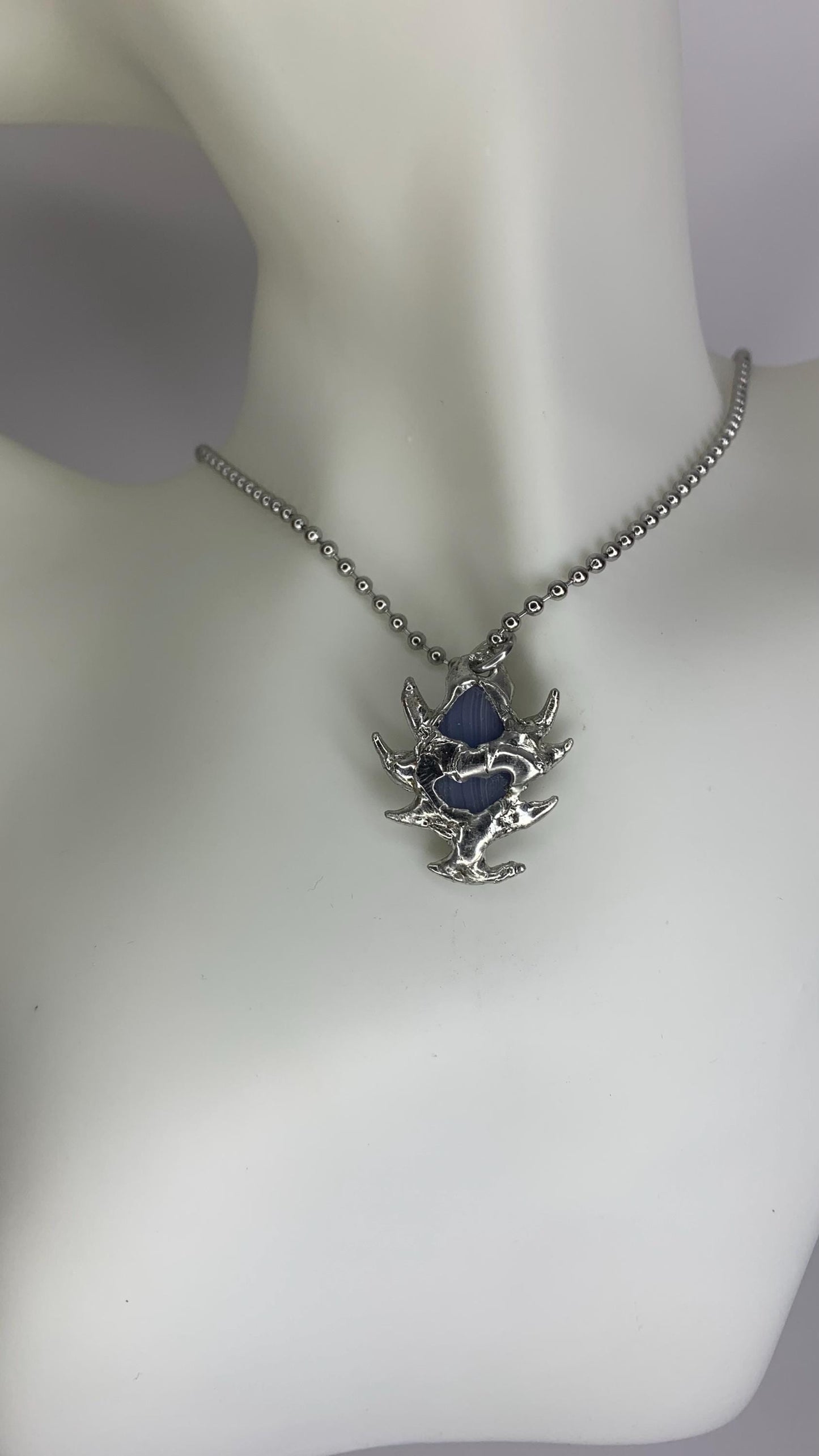 Blue Lace Agate Necklace