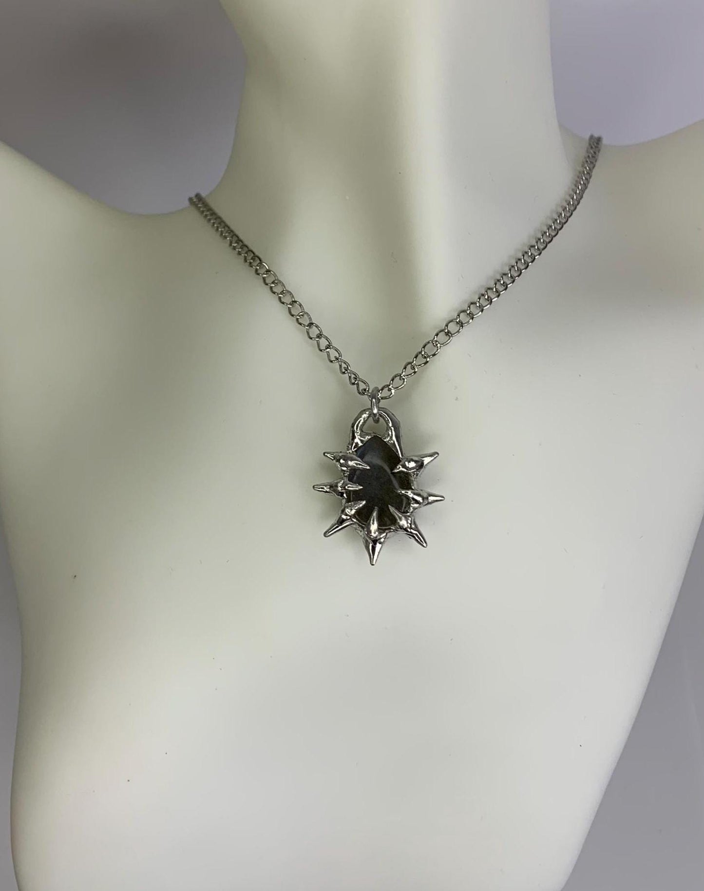 Labradorite Spiked Necklaces