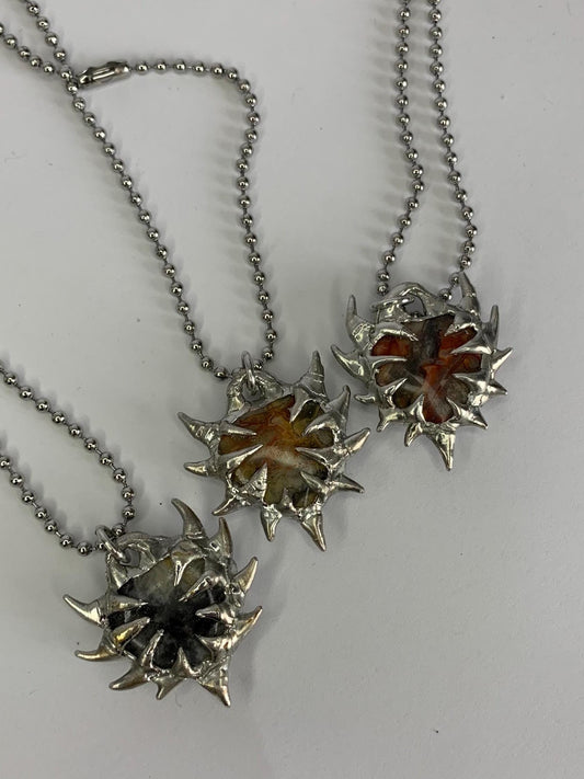 Crazy lace agate necklace