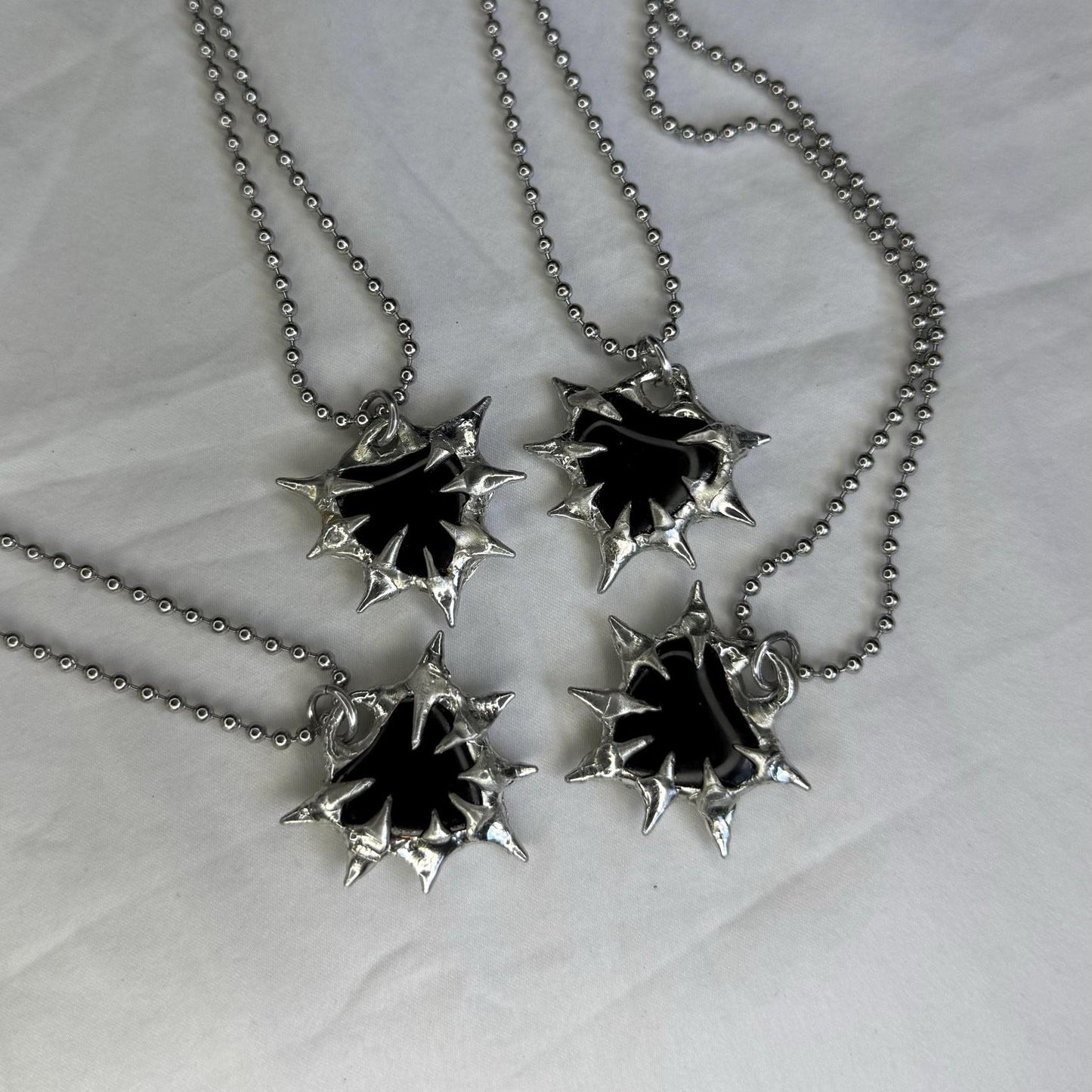 Obsidian Heart Necklaces